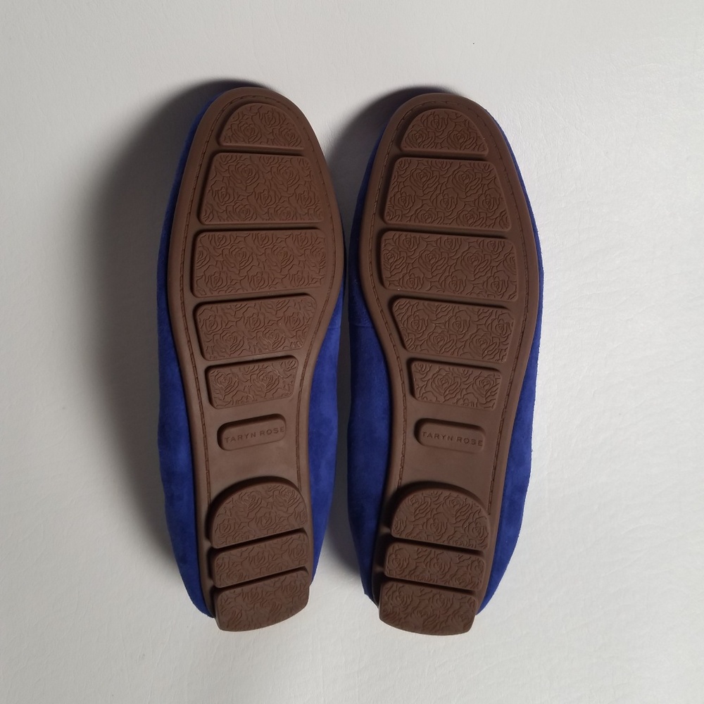 Taryn Rose Cobalt Blue Suede Driving Shoes - Picture 5 of 8